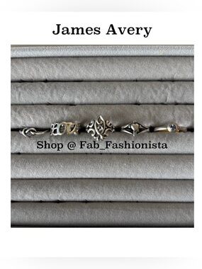 James Avery Sterling Silver ring bundle